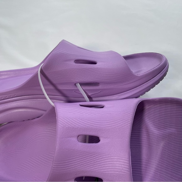 Hoka NWT Ora Recovery Slide 3 Violet Bloom Size M12 W14 - Picture 5 of 9